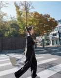 Tie-Waist Blazer and Wide-Leg Trousers Set