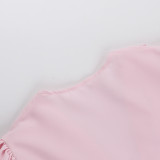 Puff Sleeve V-Neck Waist-Cinched Flirty Mini Dress