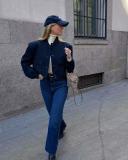 ihoov Oversized Utility Jacket with Stand Collar