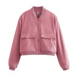 ihoov Oversized Utility Jacket with Stand Collar