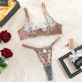 Embroidered Comfort Bra Set