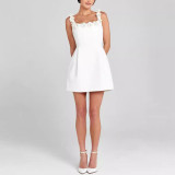Sleeveless Pocket Dress with Straps