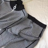Soft Breeze Knit Casual Sports Two-Piece Set