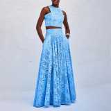 Sleeveless Maxi Dress with Pockets Set (Not a positioning pattern)