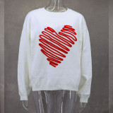 Heart Pattern Sweater for Women