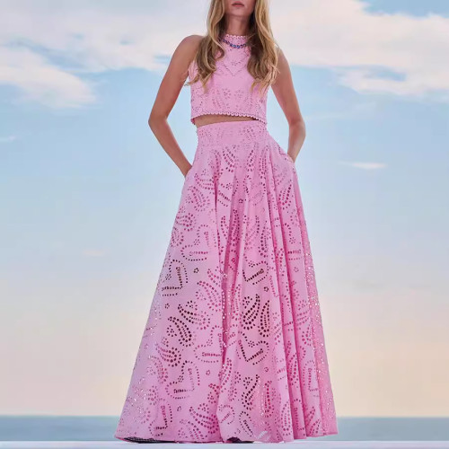 Sleeveless Maxi Dress with Pockets Set (Not a positioning pattern)