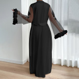 Lace Long Sleeve Cool Touch Robe