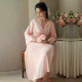 Luxury Satin Long Bathrobe