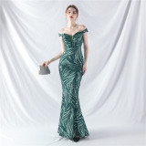 Waist-Cinching Vest Evening Dress
