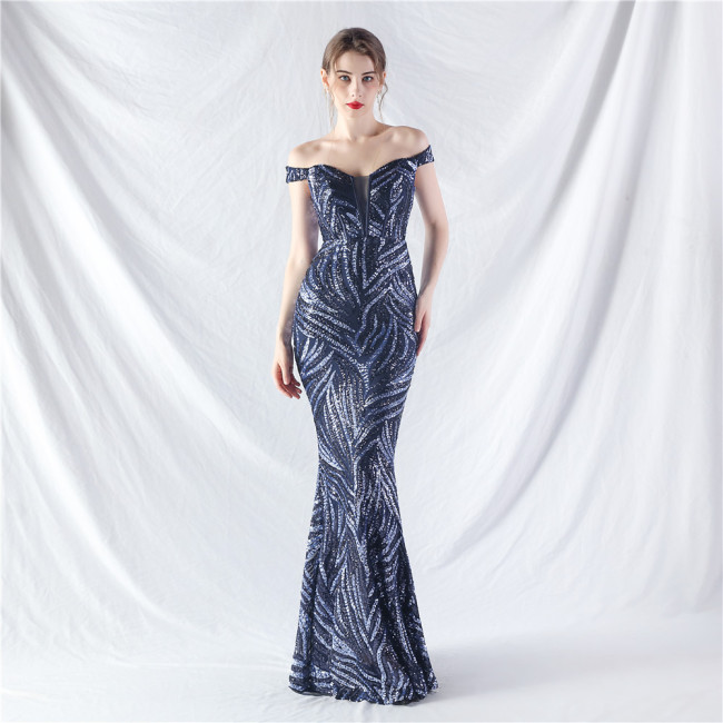 Waist-Cinching Vest Evening Dress