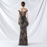 Waist-Cinching Vest Evening Dress