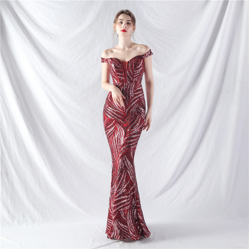 Waist-Cinching Vest Evening Dress