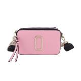 Wide Shoulder Strap Color Clash Mini Square Bag