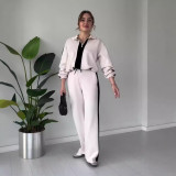Trendy Color-Blocked Cozy Knit Two-Piece Set