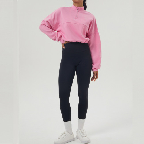 Thickened sports yoga wear long-sleeved fitness sweatshirt for women hoodies