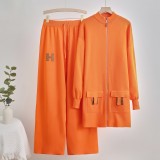 Oversized Knit Sweater & Drawstring Wide-Leg Pants Set
