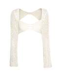 Chic Knitted Long Sleeve Bodycon Dress Set with Tie Waist