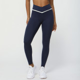 Sculpting Color-Block Cross V-Waist Leggings Yoga pants