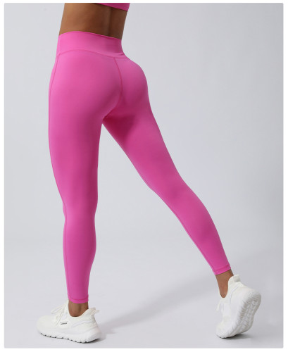 Peach Lift and Core Support Twisted V-Shape High-Waist Yoga Pants