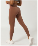 Seamless Cross V-Shape High-Waist 3/4 Yoga Pants