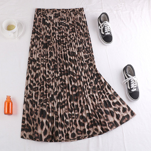 High-Waisted Slimming Snake Print Midi Skirt for Women