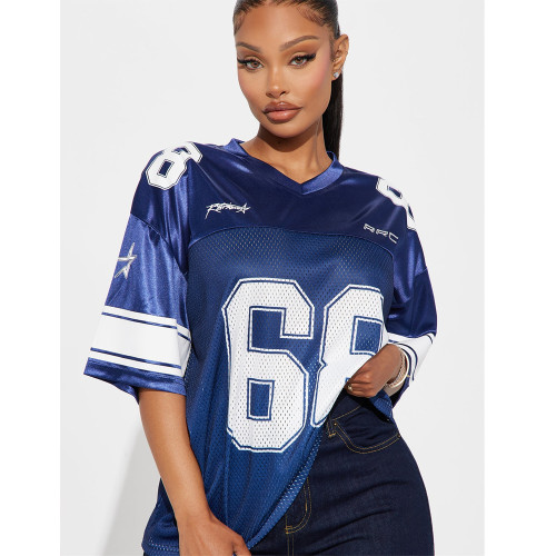 Casual Loose-Fit Graphic Print Short Sleeve T-Shirt