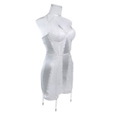 Lace-Trimmed Strapless Sensual Wrap Lingerie
