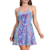 Sparkling Loose Glitter Mini Cami Dress