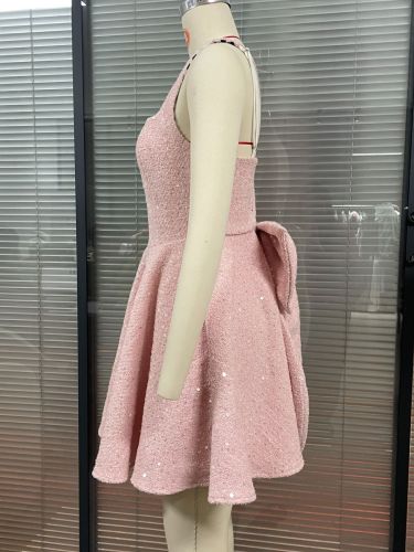 Chic Big Bow Party Dress for Elegant Occasions
