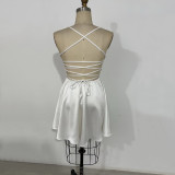 Sleeveless Strap Mini Dress