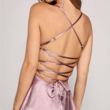 Sleeveless Strap Mini Dress