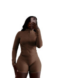 Fitted Long Sleeve & Shorts Set