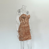 Glamorous Sequin Corset Bodycon Dress