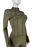 Fitted Long Sleeve & Shorts Set