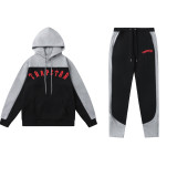 Men's padded (with fleece) top Sweatshirt Hoodie Jogger Pants Set