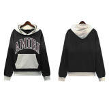 Letter Logo and Splatter Paint AM Hoodie