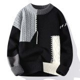 Casual Round Neck Loose Fit Knit Sweater for teenager