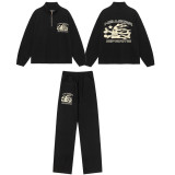 Graphic Hoodie and Jogger Set