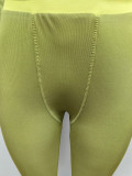 Unique Pit Stripe Elastic Yoga Set for Women