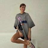 Cartoon Print Short Sleeve T-Shirt