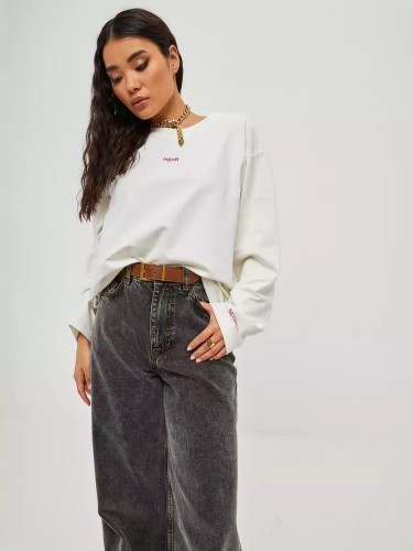 Casual Loose Fit Cotton Long Sleeve T-Shirt