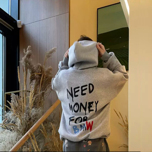 Letter Print Streetwear Oversized Top