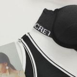 Push-Up Adjustable Letter Strap Bra
