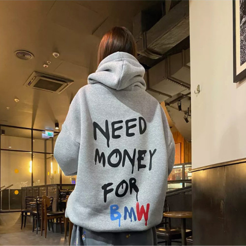 Letter Print Streetwear Oversized Top