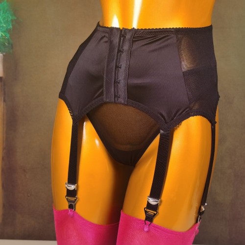 Metallic 6-Clip Suspender Garter Belt