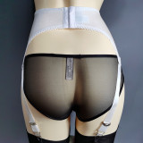 Lace-Trimmed Plus Size 6-Claw Garter Belt