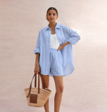 Women's Floral Pattern Cotton Two-Piece Set