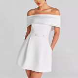 Lavender Sleeveless Chic Mini Dress women's skirts
