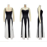 Chic Bohemian Maxi Dress with Zipper