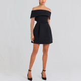 Lavender Sleeveless Chic Mini Dress women's skirts